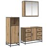 vidaXL Baderomsinnredningssett 3 pcs Artisan Eik Konstruert tre