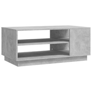 vidaXL Salongbord betonggr&aring; 102x55x43 cm konstruert tre
