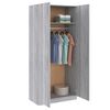 vidaXL Garderobe gr&aring; sonoma 90x52x200 cm konstruert tre