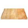 vidaXL Bordplate 40x40x2,5 cm naturlig kant heltre mango
