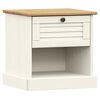 vidaXL Nattbord VIGO hvit 42x35x42 cm heltre furu