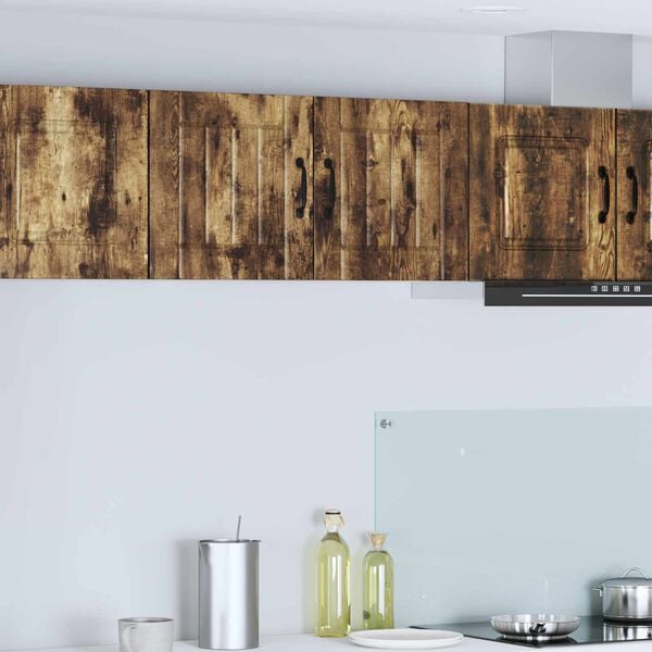 vidaXL Kj&oslash;kkenskap R&oslash;kt eik 40 x 31 x 40 cm Konstruert tre