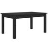 vidaXL Salongbord svart 80x50x40 cm heltre furu