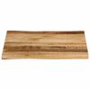 vidaXL Bordplate naturlig kant 40x40x3,8 cm grovt heltre mangotre