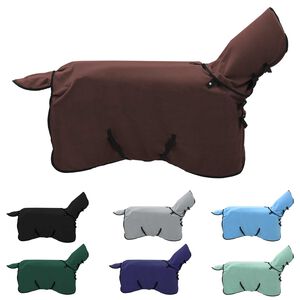 vidaXL Hestepledd Helt m&oslash;rk brun Polyester