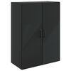 vidaXL Vegghengt skap Svart 66 x 34,5 x 90 cm Konstruert tre
