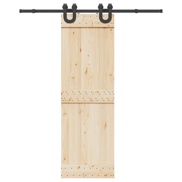 vidaXL Utstyr for skyvedør 183 cm stål svart