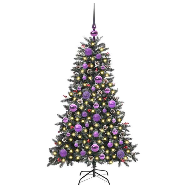 vidaXL Kunstig juletre grønn 68 x 68 x 120 cm PVC og plast og stål