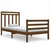 vidaXL Sengeramme honningbrun heltre 90x200 cm 3FT Single