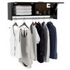 vidaXL Garderobe svart 100x32,5x35 cm konstruert tre