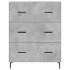vidaXL Highboard betonggr&aring; 69,5x34x180 cm konstruert tre