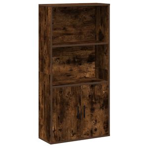 vidaXL Bokhylle r&oslash;kt eik 60x24x120 cm konstruert tre