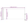 vidaXL Uttrekkbar sidemarkise 120 x 300 cm svart