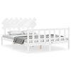 vidaXL Sengeramme uten madrass hvit 140x200 cm heltre furu
