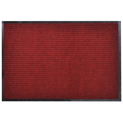 Rød PVC Dørmatte 90 x 60 cm