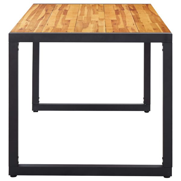 vidaXL Utend&oslash;rs spisestue 5 deler svart