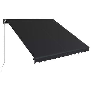 vidaXL Manuell uttrekkbar markise 300x250 cm antrasitt