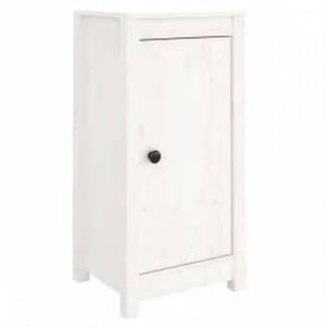 vidaXL Skjenk hvit 39x35x80 cm heltre furu