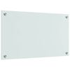 vidaXL Kjøkkenbakplate 2 pcs Hvit 70 x 40 cm herdet glass