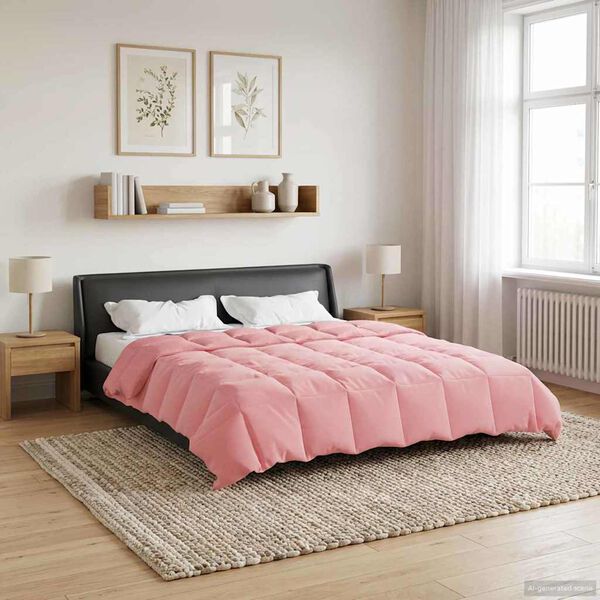 vidaXL Sommerdyne Quilted Rosa 220 x 260 cm Mikrofiber