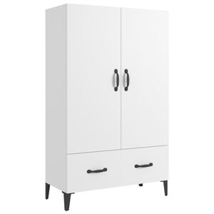 vidaXL Highboard hvit 70x31x115 cm konstruert tre
