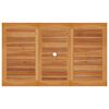 vidaXL Hagebord 150x90x75 cm heltre teak