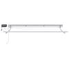 vidaXL Manuell markiseramme med LEDs Brun 3 x 2,5 m