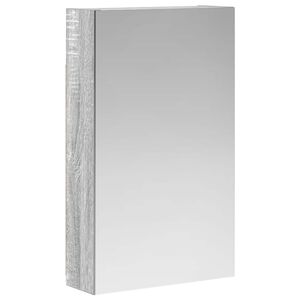 vidaXL Baderomsspeilskap Gr&aring; Sonoma 30 x 10,5 x 50 cm Konstruert tre