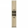 vidaXL Baderomsskap sonoma eik 32x34x188,5 cm konstruert tre