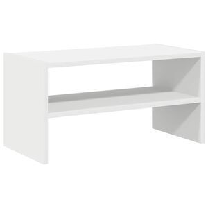 vidaXL Skostativ stablebar hvit 60x30x30,5 cm