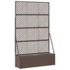 vidaXL Hage Espalier Planter Brun 105 x 30 x 170 cm Metall