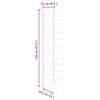 vidaXL Veggmonterte vinstativer for 72 flasker 2 stk svart jern