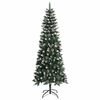 vidaXL Kunstig juletre med 300 LED gr&oslash;nn 240 cm PVC og plast og st&aring;l