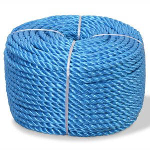 vidaXL Vridd tau polypropylen 10 mm 100 m bl&aring;