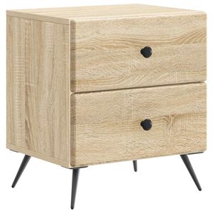 vidaXL Nattbordskap Sonoma eik 43 x 34,5 x 47,5 cm Konstruert tre