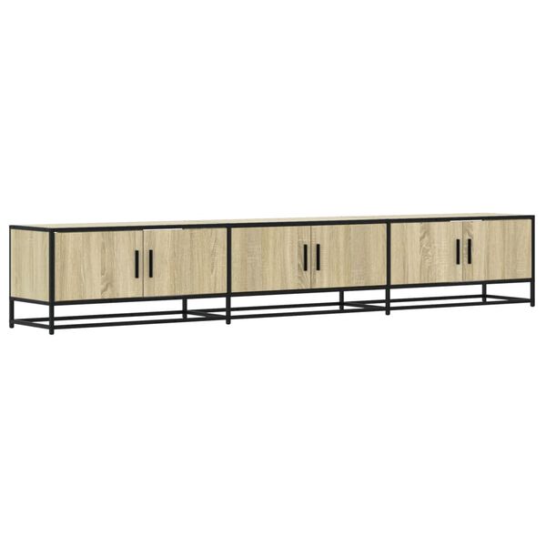 vidaXL TV-benk sonoma eik 240x35x41 cm konstruert tre