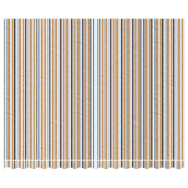 vidaXL Erstatningsduk for markise flerfarget stripe 4x3 m