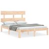 vidaXL Sengeramme uten madrass 140x190 cm heltre furu