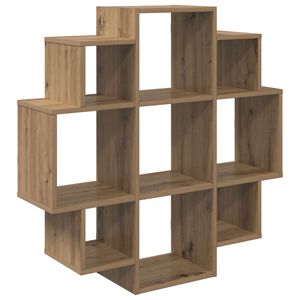 vidaXL Vegghylle Artisan eik 90 x 25 x 90 cm Konstruert tre