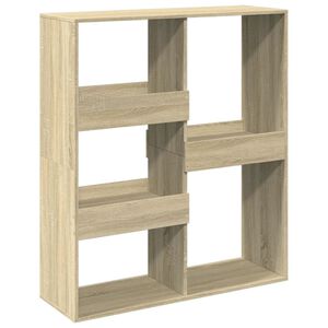 vidaXL Bokhylle/romdeler sonoma eik 100x33x115 cm