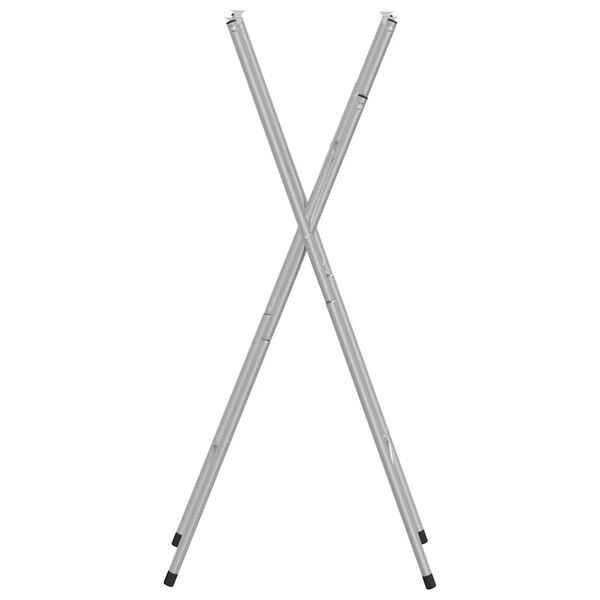 vidaXL Sammenleggbare barbordben s&oslash;lv 45x53x108 cm galvanisert st&aring;l