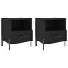 vidaXL Nattbord 2 stk svart 40x35x47,5 cm konstruert tre