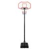 vidaXL Basketballstativ hvit 282-352 cm polyeten