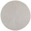 vidaXL Innend&oslash;rs teppe GALATI Krem &Oslash; 160 CM Polyester