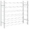 vidaXL Vinstativ for 36 flasker metall hvit