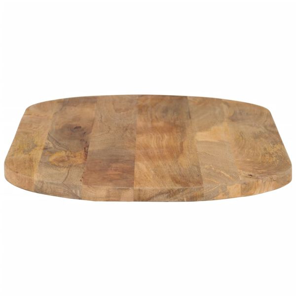 vidaXL Bordplate 110x50x3,8 cm oval heltre mango