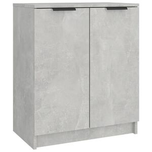 vidaXL Skoskap betonggr&aring; 59x35x70 cm konstruert tre