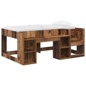 vidaXL Barneseng med oppbevaring Gammelt tre 80 x 160 cm