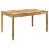 vidaXL Hage middagsbord Hvit 147 x 88,5 x 75 cm Solid akasietre