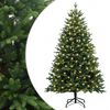 vidaXL Kunstig sammensatt juletre 120 cm 150 LED-lys Varmhvit